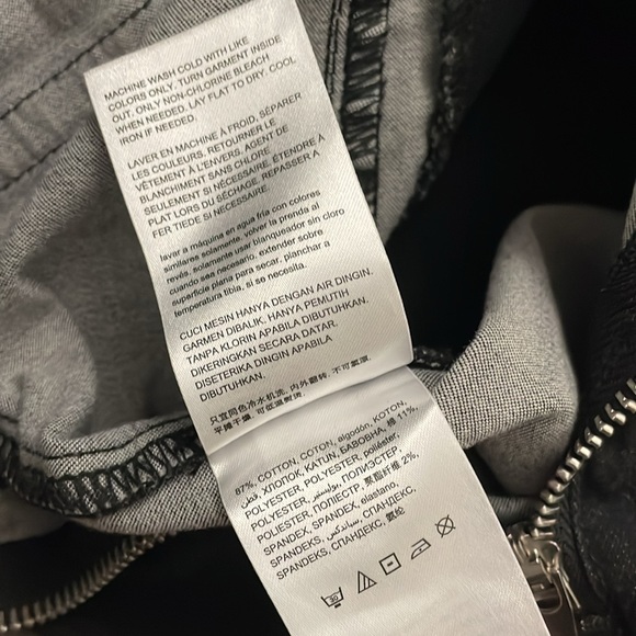 Bebe Black Stretch Denim Doublebreasted Button Minidress - Picture 12 of 12